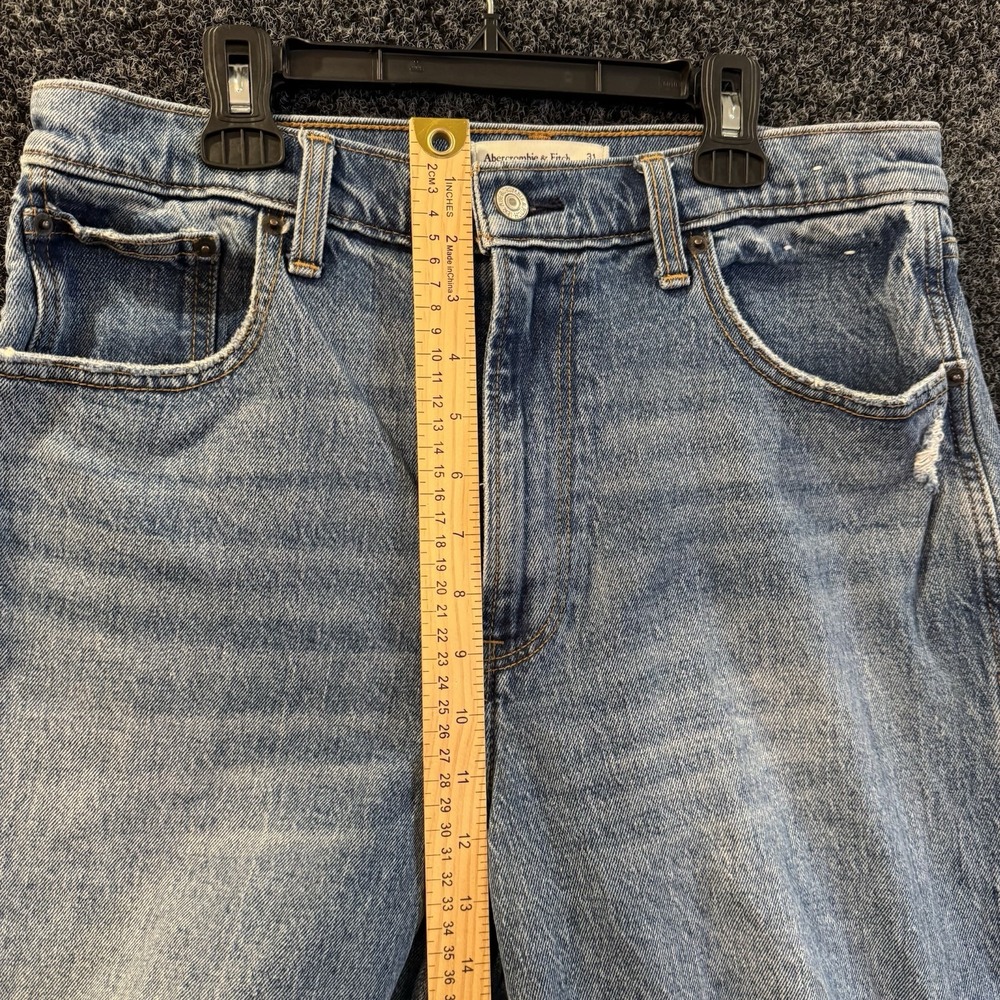Abercrombie & Fitch Women's the 90s Straight Ultra High Rise Jeans Size 31 12 - Picture 5 of 7